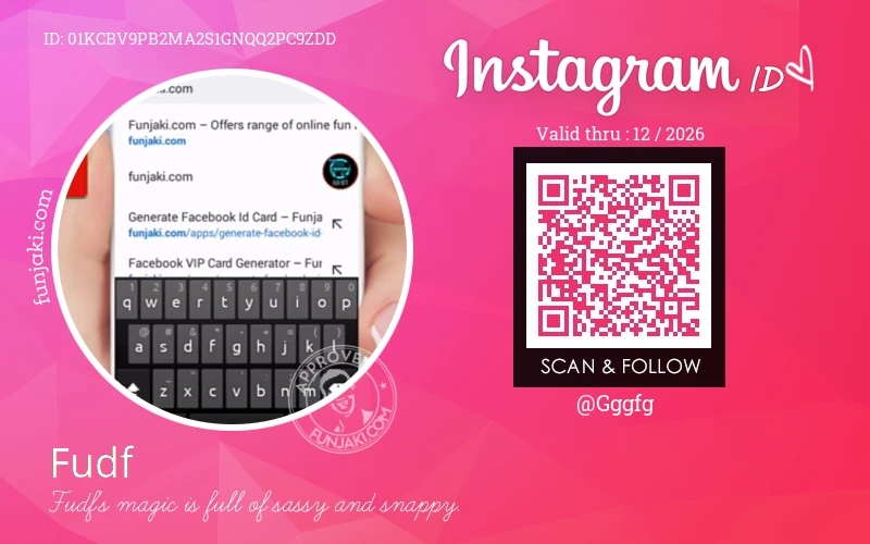 Instagram ID Card