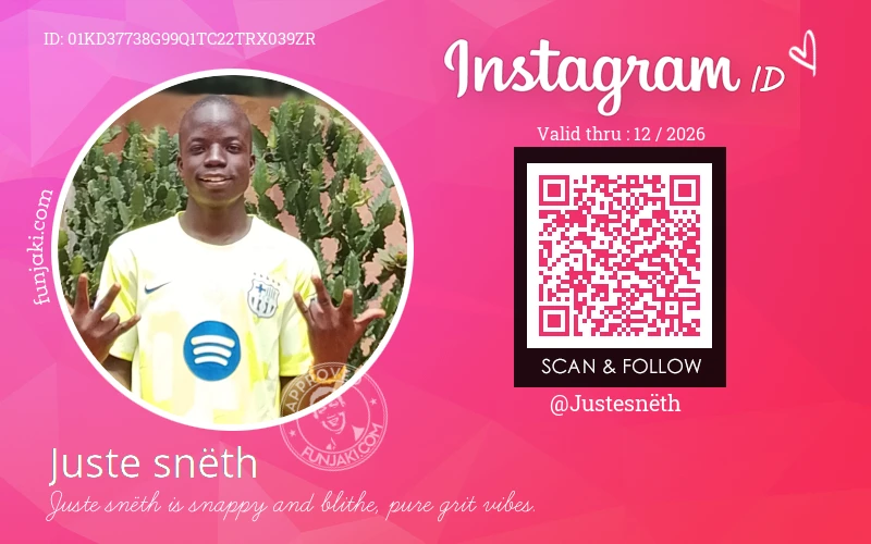 Instagram ID Card