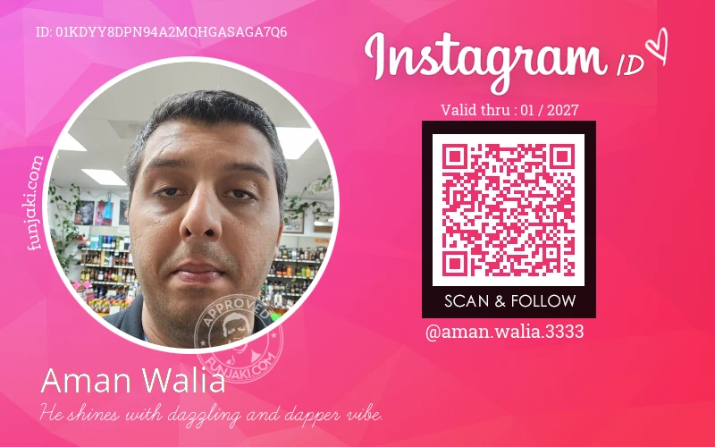 Instagram ID Card