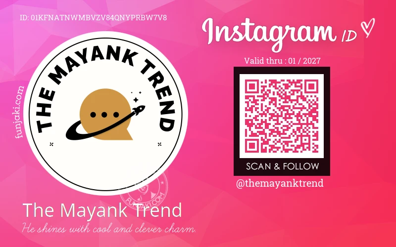 Instagram ID Card