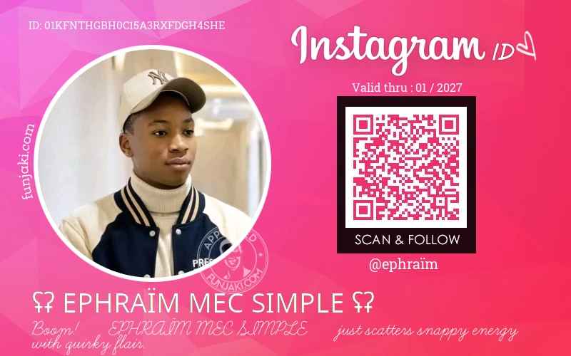Instagram ID Card