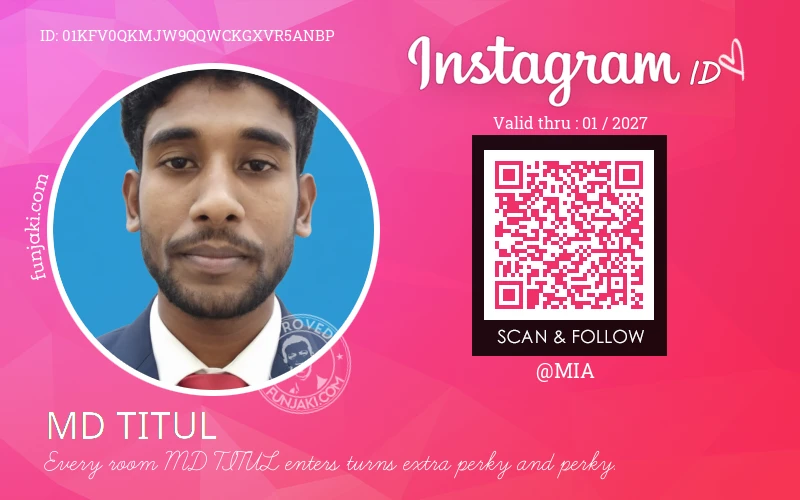 Instagram ID Card
