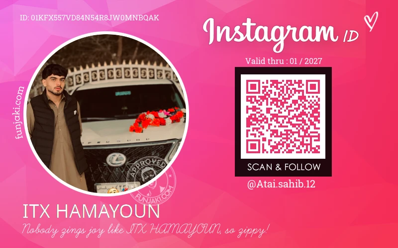 Instagram ID Card