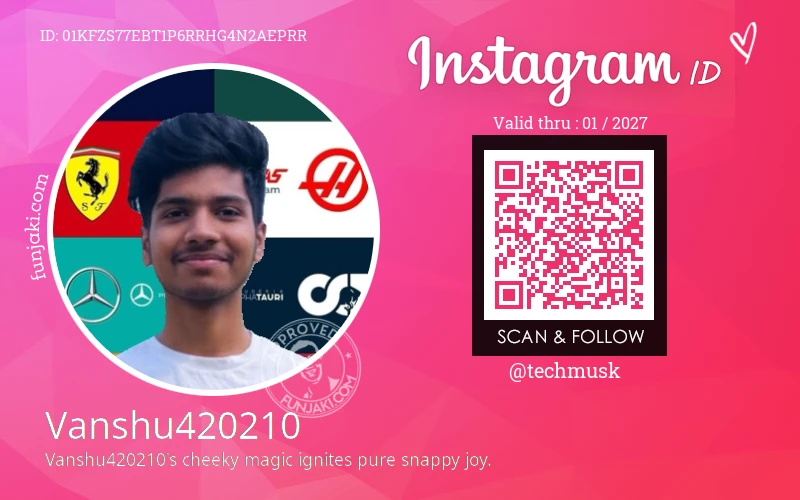 Instagram ID Card