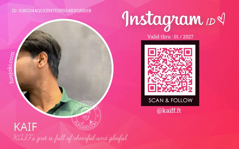 Instagram ID Card