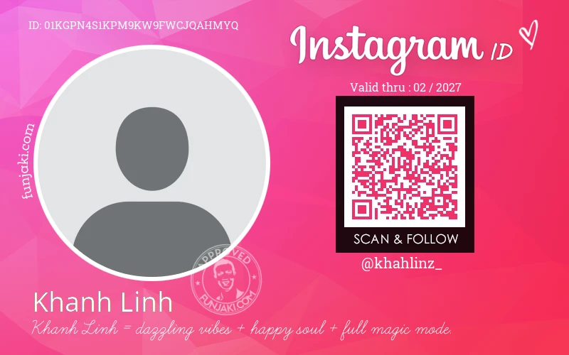 Instagram ID Card