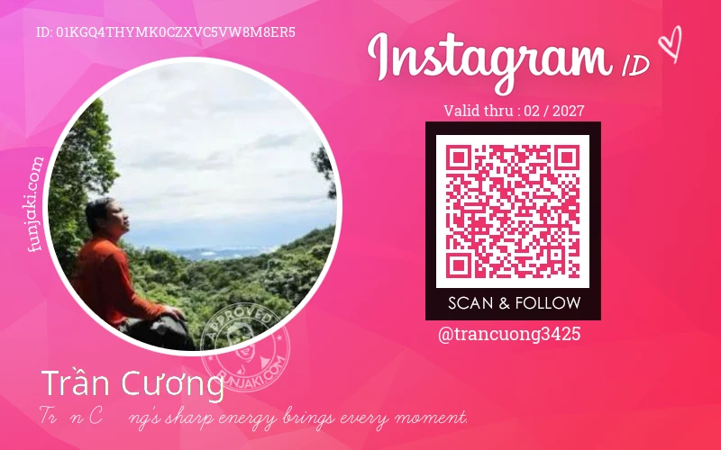 Instagram ID Card