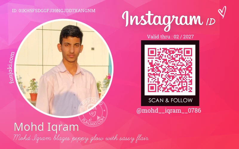 Instagram ID Card