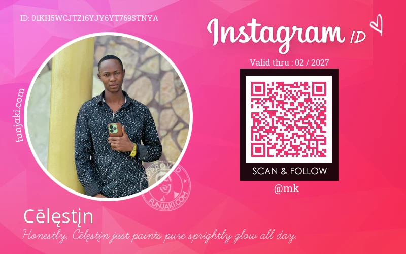 Instagram ID Card