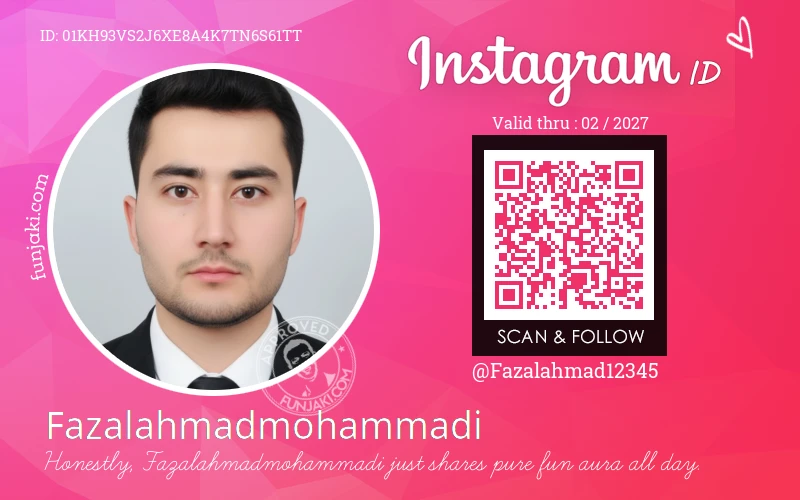 Instagram ID Card