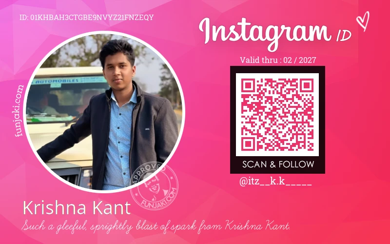 Instagram ID Card