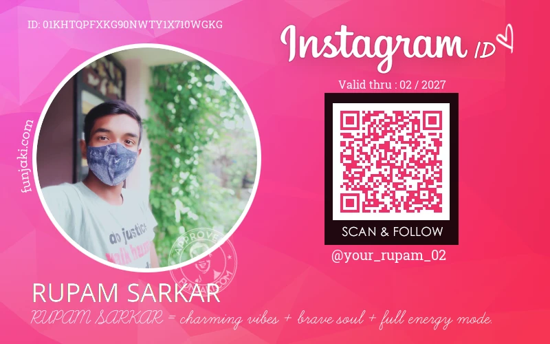 Instagram ID Card
