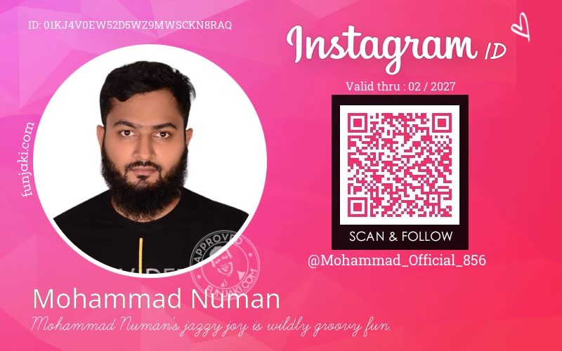 Instagram ID Card