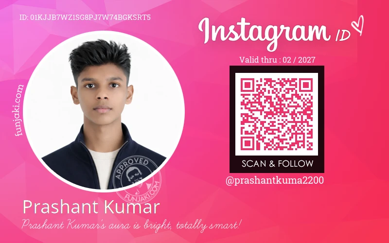 Instagram ID Card