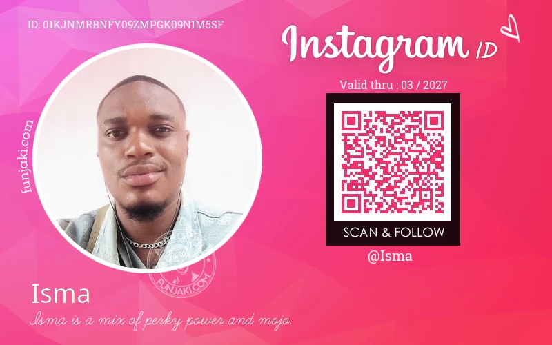 Instagram ID Card