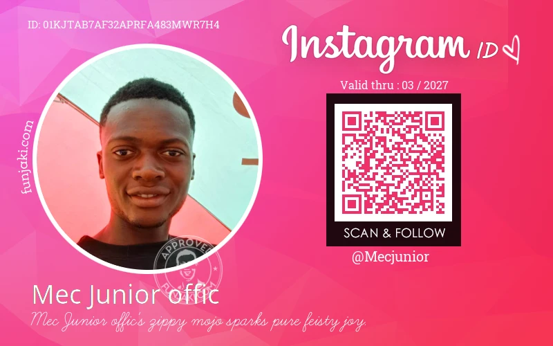 Instagram ID Card