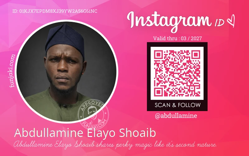 Instagram ID Card