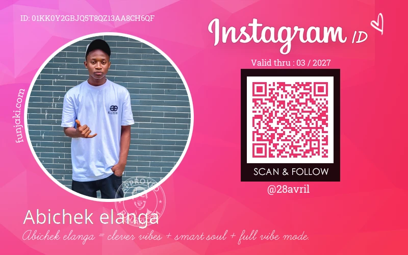Instagram ID Card
