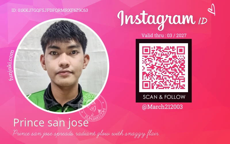 Instagram ID Card
