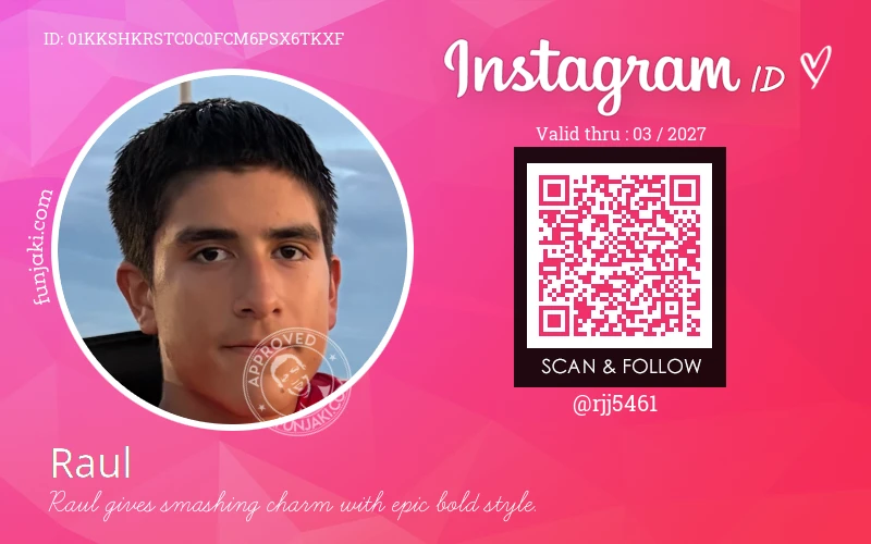 Instagram ID Card