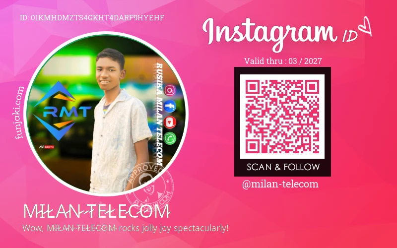 Instagram ID Card