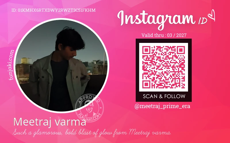 Instagram ID Card