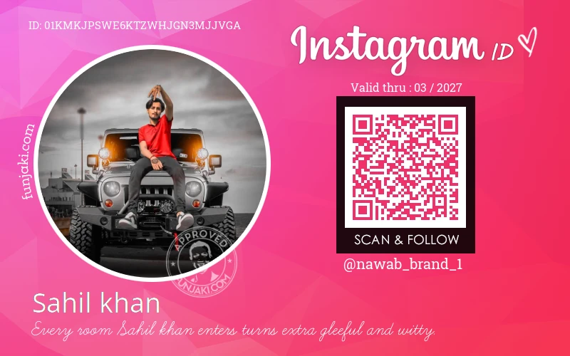 Instagram ID Card