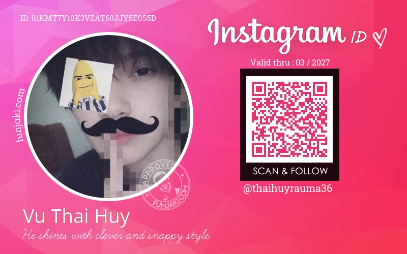 Instagram ID Card