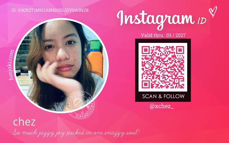 Instagram ID Card