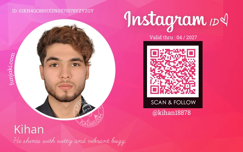 Instagram ID Card