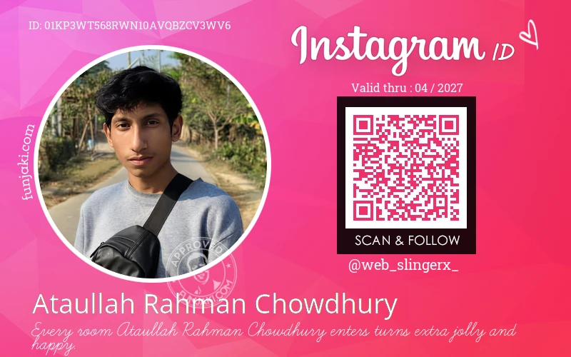 Instagram ID Card
