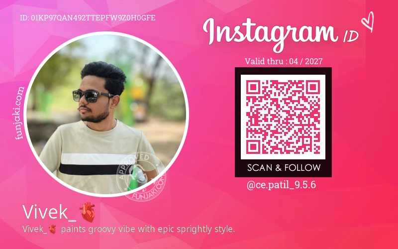 Instagram ID Card