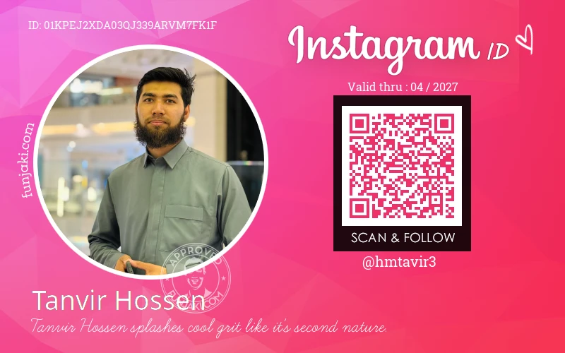 Instagram ID Card