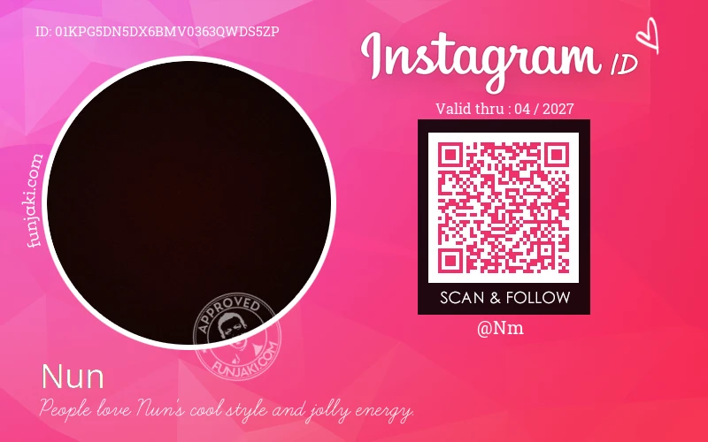 Instagram ID Card