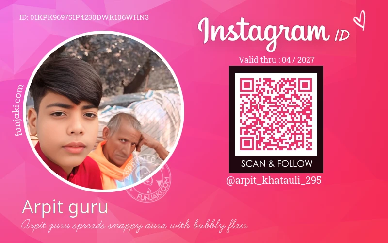 Instagram ID Card