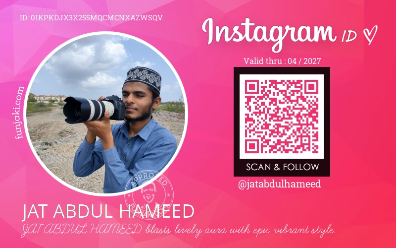 Instagram ID Card