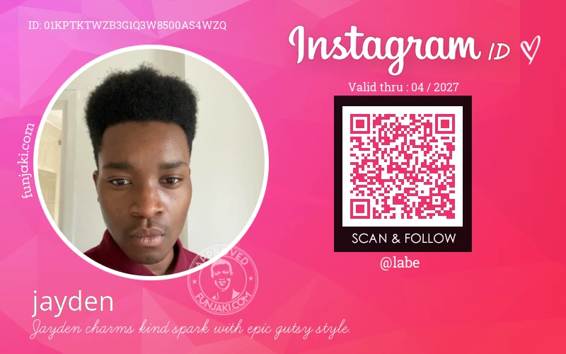 Instagram ID Card