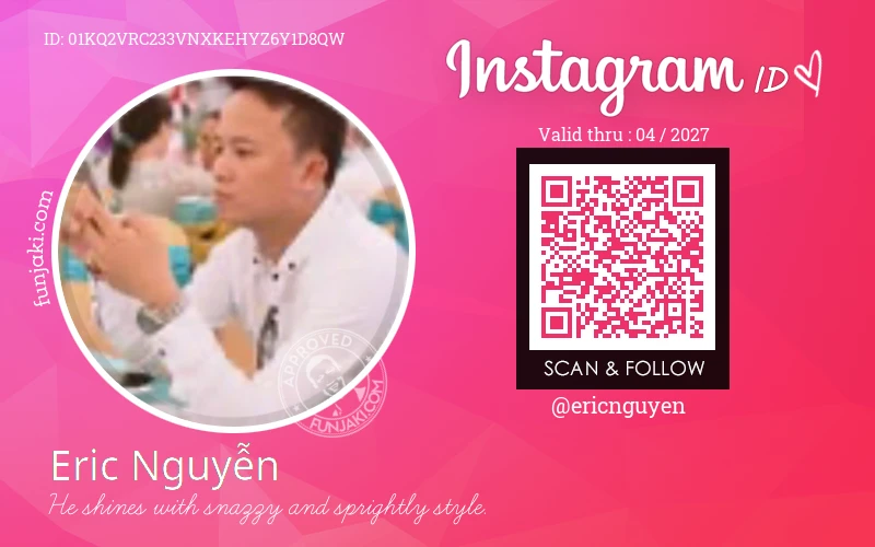 Instagram ID Card