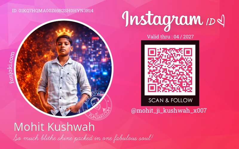 Instagram ID Card
