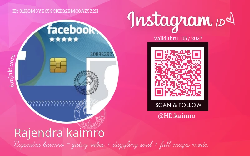 Instagram ID Card
