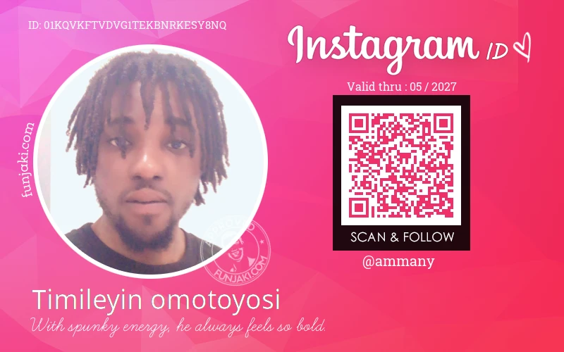 Instagram ID Card