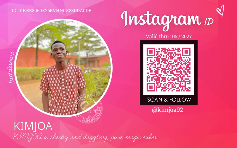 Instagram ID Card