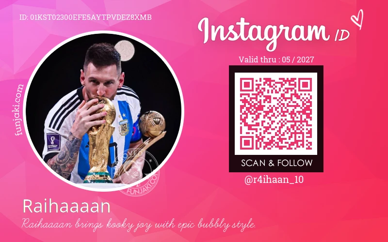 Instagram ID Card