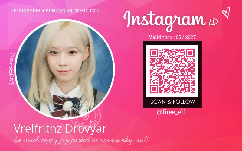 Instagram ID Card