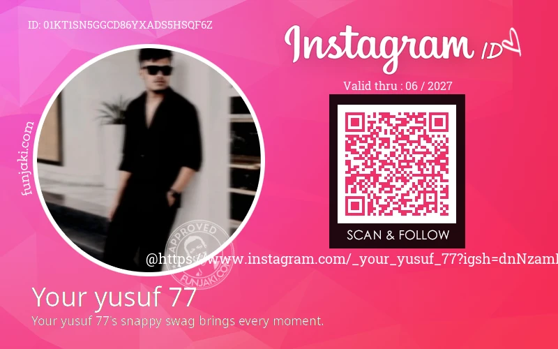 Instagram ID Card