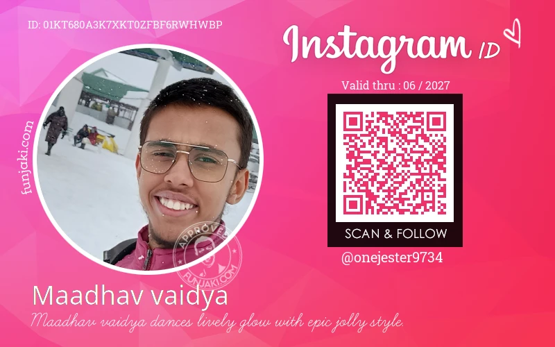 Instagram ID Card