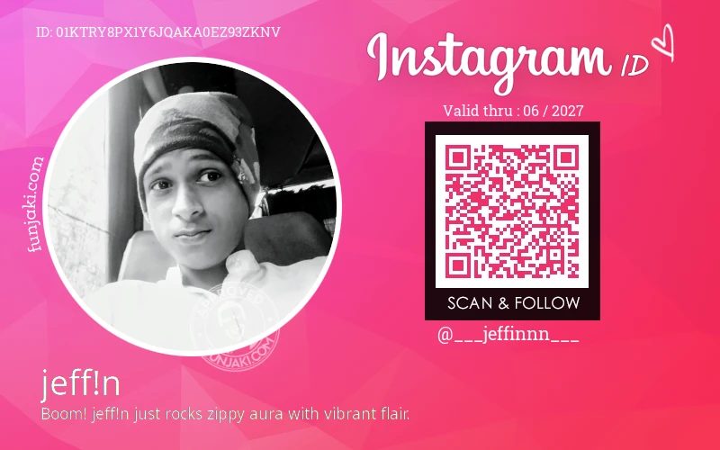 Instagram ID Card