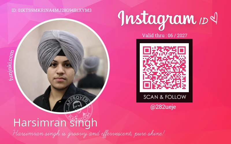 Instagram ID Card