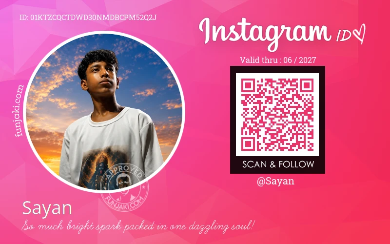 Instagram ID Card