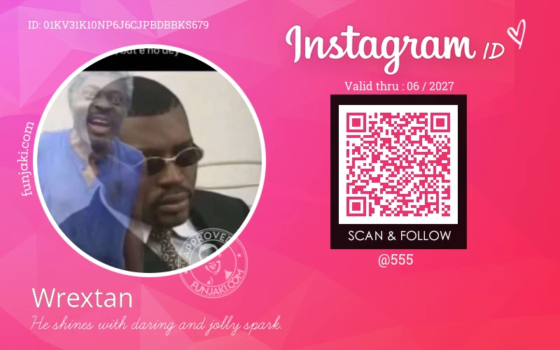 Instagram ID Card
